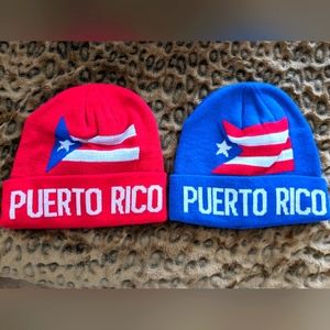 2 Puerto Rico Beanie Hats